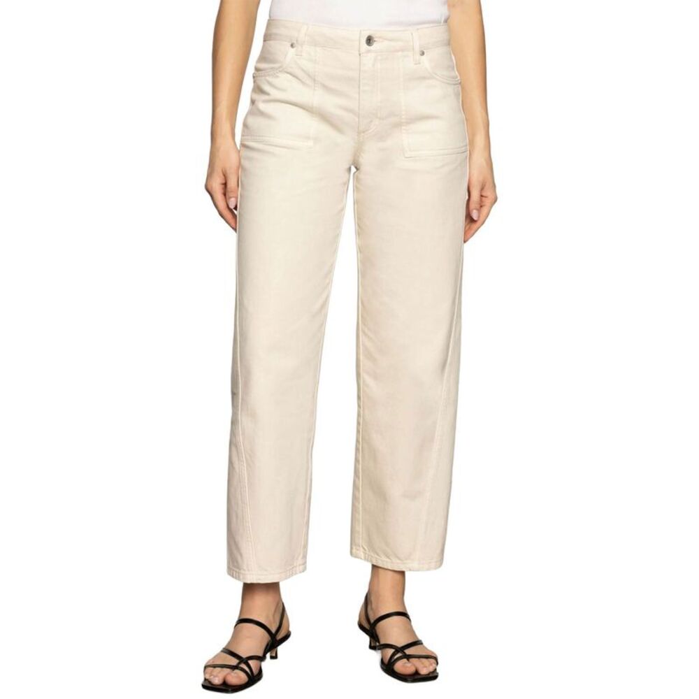 Sanctuary Womens District High Rise Column Ankle Jeans 28 Washed Sandstone - NWT